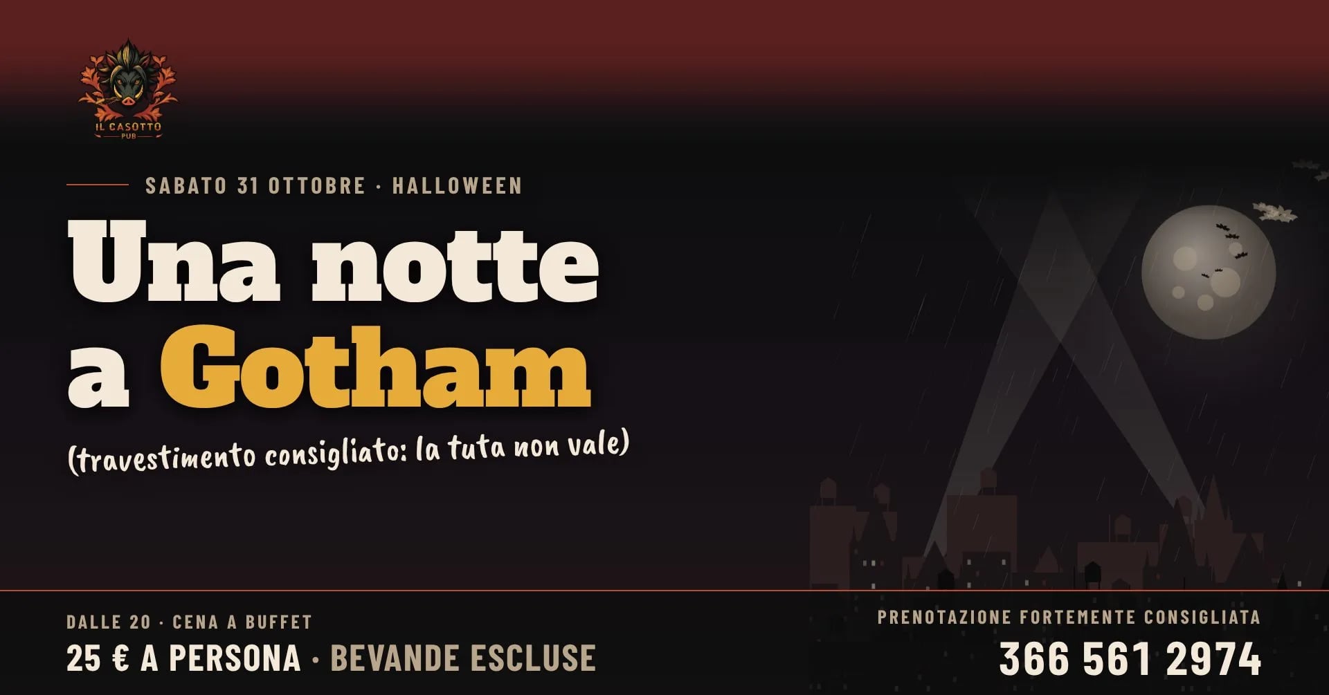Una notte a Gotham – Halloween al Casotto